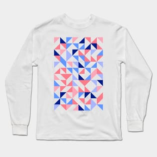 Creative Geometric Colourful Triangle Pattern #2 Long Sleeve T-Shirt